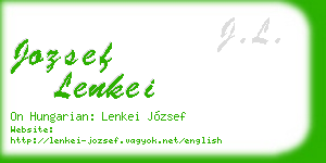 jozsef lenkei business card